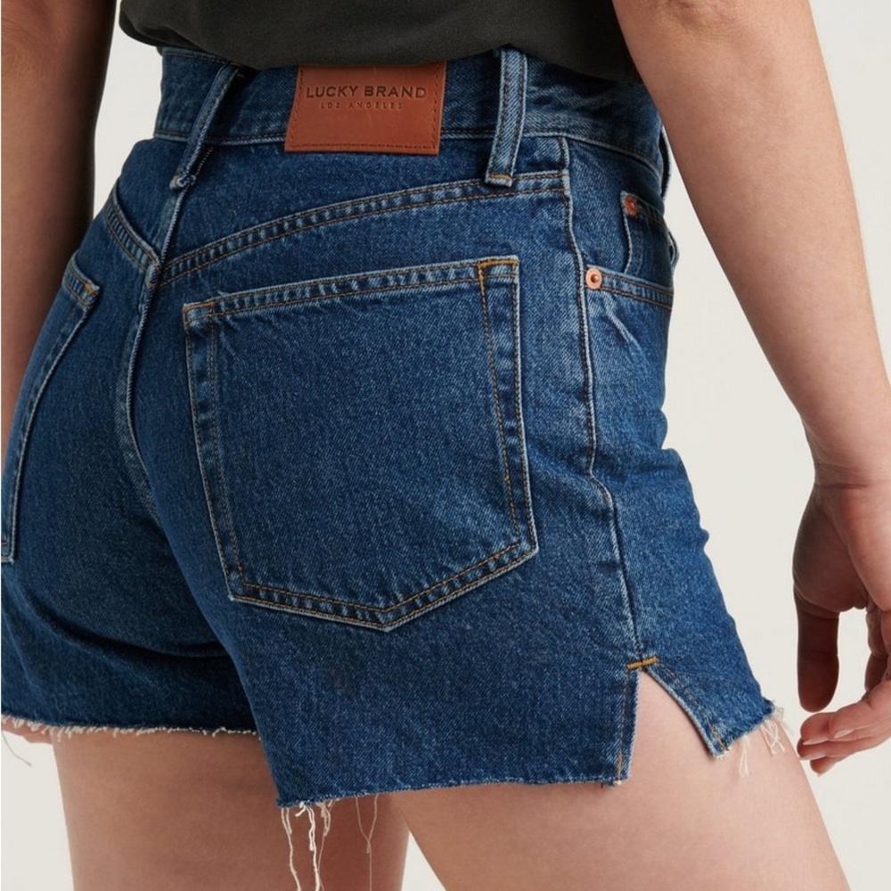 Lucky Brand Traveller Jean Shorts Dark Wash